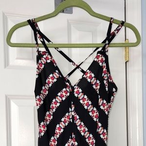 Xhilaration multicolor romper with pockets